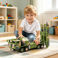 Modèle de système de missiles anti-aériens HQ-9 à l'échelle 1:72 en plastique, véhicule lanceur sol-air militaire, jouet éducatif