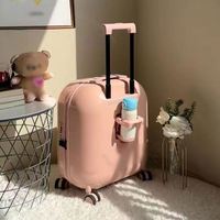 Valise à roulettes pour enfants 3D BSCI Factory, 18 pouces, motif crème glacée, avec 4 roues pivotantes, coque rigide