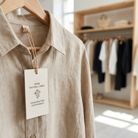 Étiquettes volantes en feuille d'aluminium pour vêtements, étiquettes personnalisées avec logo, étiquettes suspendues blanches avec logo estampé à chaud en or pour jeans et vêtements