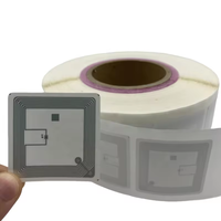 Etiqueta de Papel RFID HF con Inlay Húmedo y Largo Alcance de Lectura para Inventario y Cadena de Suministro