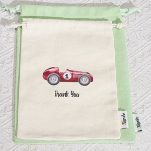 Sac cadeau en toile de coton écologique de 8 oz avec cordon de serrage, pour jouets, pour Thanksgiving, avec logo personnalisé imprimé, sac anti-poussière en toile unie - Product Image 3