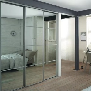 Top Quality <b>Silver</b> <b>Mirror</b> Glass, Vinyl Backed Safety <b>Mirror</b> Glass for Wardrobe Sliding <b>Mirror</b> Doors - Product Image 1