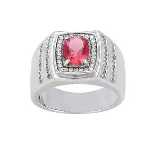 925 Sterling Silver Genuine Ruby Ring Fashion charm Ladies Jewellery rings