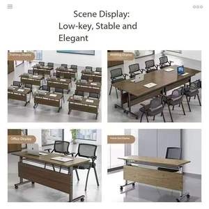 Bureau de conférence pliable portable, mobilier de bureau léger, durable et facile à ranger, table pliante pour bureaux, écoles et espaces événementiels - Product Image 2