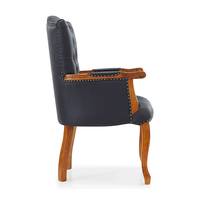 Chaise de salle à manger Vantervi en cuir, style traditionnel, classique, contemporain et antique - Meuble durable pour la maison, idéal pour le salon