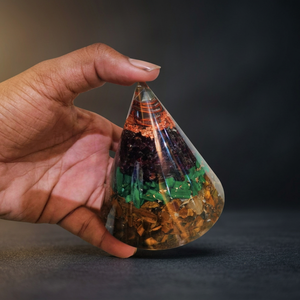 Pyramide d'attraction de richesse en Citrine naturelle, Œil de tigre et Pyrite – Décoration intérieure en pierres précieuses, cadeau spirituel, vente en gros - Product Image 4