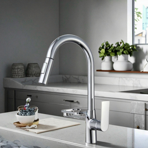 <span class=keywords><strong>Robinet</strong></span> de cuisine moderne KAWAL en zinc, monocommande, à poser sur le comptoir, avec douchette extractible, cartouche céramique, <span class=keywords><strong>d</strong></span>ébit contrôlé, <span class=keywords><strong>eau</strong></span> chaude/froide - Product Image 4