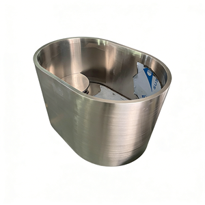 Stainless Steel <strong>Bathtub</strong> 304 Double-Layer Minimalist Design With Drainage for Outdoor Villa Bathroom Spa - Product Image 4