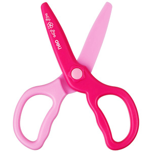 Deli Children's Plastic Scissors Pink 6067 Student Diy Craft Use - Product Image 2