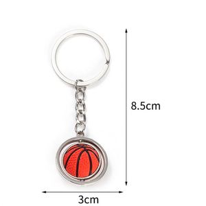 3D Rotatable Mini Basketball Football Keychain Golf Rugby Pendant <b>Key</b> <b>Ring</b> Sports Souvenir Fashion <b>Key</b> Holder Charms <b>Accessories</b> - Product Image 6