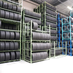 <span class=keywords><strong>Vente</strong></span> directe d'usine, supports de stockage de pneus pliables en acier robuste, adaptés aux pneus de camion - Product Image 6