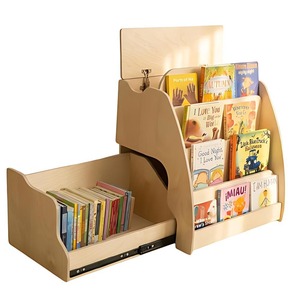Estantería Montessori de Madera <span class=keywords><strong>para</strong></span> Niños, Librería con Cajón Oculto <span class=keywords><strong>para</strong></span> Niños Pequeños - Product Image 1
