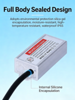 Convertisseur LED étanche personnalisé avec logo, IP66, 24V 36W, homologué CE RoHS