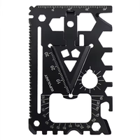 Carte multi-outils 18-en-1 en acier inoxydable renforcé pour l'aventure en pleine nature, système portable EDC avec ouvre-boîte pour la randonnée et le camping