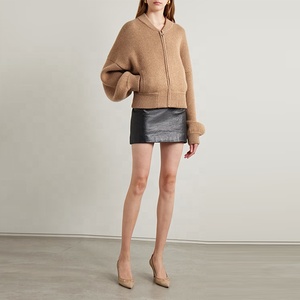 Maglione in Lana e Cashmere da <span class=keywords><strong>Donna</strong></span> Personalizzato, Collo a V, Maniche Lunghe, con Cerniera, Stile Casual, Autunno-Inverno, dal Produttore di Abbigliamento - Product Image 2