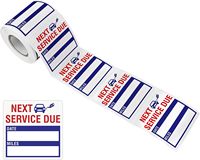 Autocollants personnalisés pour l'impression de rappels de changement d'huile moteur, de maintenance automobile, en rouleau avec ligne de perforation