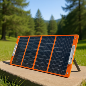 Panel solar portátil Flashfish de 100W, cargador solar plegable con salida USB de 5V para teléfonos inteligentes y tabletas - Product Image 2