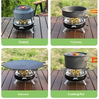 Réchaud de camping portable à gaz butane Seven-Star, puissant brûleur pour pique-nique et cuisson en extérieur, modèle BRS-207, idéal pour le backpacking