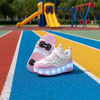 Nouvelles chaussures à roulettes d'extérieur avec roues LED pour enfants, prêtes à être expédiées