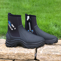 Bottes de plongée en néoprène de qualité supérieure YONSUB à fermeture éclair de 5 mm, bottes de plongée chaudes antidérapantes pour la plongée sous-marine, la plongée avec tuba, les sports nautiques, unisexe