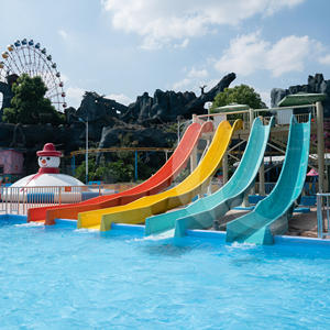 Piscine arc-en-ciel ouvert, combinaison de vitesse, diapositives d'eau en fibre de verre pour <span class=keywords><strong>parc</strong></span> aquatique, images de jeu - Product Image 4