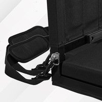 Chaise de plage portable d'extérieur avec dossier en fer et coussin, pliable, en tissu Oxford résistant à l'humidité, conception OEM pour utilisation en stade sportif