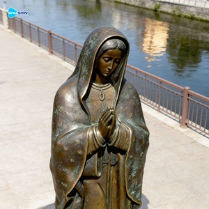 户外定制现代风格定制尺寸青铜圣母雕塑瓜达卢佩圣母像 - Product Image 3