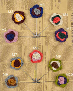 カスタムフラワーラペルピンメンズスーツデザイナーチャンネルピンブローチ男性人気の結婚式のコサージュブレスレット - Product Image 1