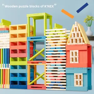 Wholesale Creative Assembly Wooden Kapla <b>Building</b> <b>Blocks</b> 40-Piece Animals Nature Educational Toy for Boys Girls 3 Years Old - Product Image 2