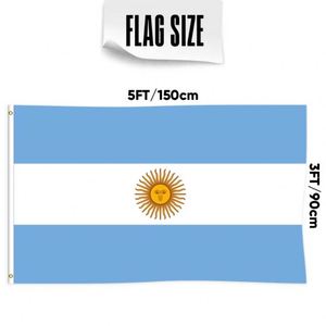 Best-Selling Argentina <b>Flag</b> Polyester 3x5ft High Quality Printing for Outdoor Decor - Product Image 1