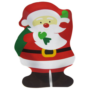 Plato <span class=keywords><strong>de</strong></span> Servir Grande <span class=keywords><strong>de</strong></span> Melamina con Forma <span class=keywords><strong>de</strong></span> Papá Noel <span class=keywords><strong>de</strong></span> 16 Pulgadas <span class=keywords><strong>para</strong></span> Galletas y Dulces Navideños - Product Image 1