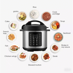 Bán buôn thép không gỉ thiết bị gia dụng nồi cơm điện 5L 6L 8L đa chức năng thương mại Nồi áp suất điện - Product Image 4