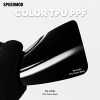 Film de protection automobile Speedmod Custom Piano Black Ultra Gloss Air Release Color Change pour le style de la carrosserie automobile