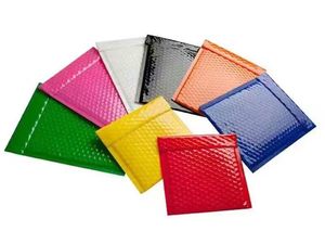 Trang trí kim loại bong bóng phong bì tái chế không thấm nước bền thể hiện chuyển phát nhanh tùy chỉnh Túi bưu phẩm bao bì tùy chỉnh dày - Product Image 2