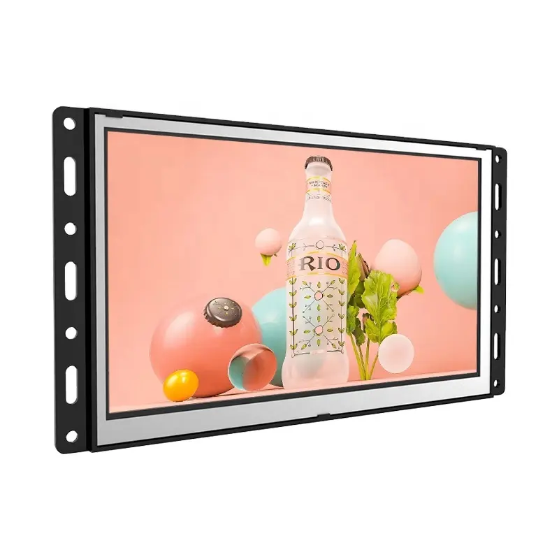 RK3288 open frame lcd advertising equipment digital signage videos indoor full hd embedded display for car elevator