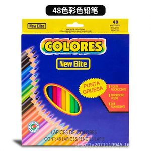 Juego de Lápices de Colores de Madera Premium para Artistas, Forma Hexagonal, 12 Piezas/Caja de Colores, Certificado ASTM-4236, No Solubles, para Estudiantes Escolares, Logotipo OEM de EE. UU. - Product Image 4