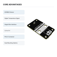 Module de capteur de température numérique DS18B20, capteur à un fil pour Arduino, surveillance de la température de l'eau, projets STEM