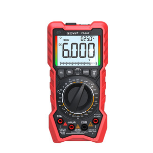 Multimètre numérique ZOYI ZT-980 ZT980L à sélection manuelle et automatique de plage, True RMS, pour triodes et inductances - Product Image 4