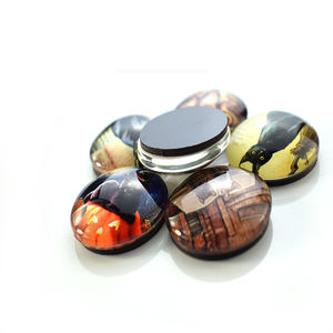 Personalizzato di Qualsiasi <span class=keywords><strong>Foto</strong></span> Rotondo di Vetro Cabochon Magnete Del Frigorifero Creativo Regali Fridge della decorazione autoadesivo <span class=keywords><strong>Frigo</strong></span> - Product Image 5
