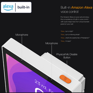 SIXWGH Panel de Control Inteligente de 5 Pulgadas con Pantalla Táctil Integrada Alexa, Cámara de 7MP Resistente al Agua, Zigbee Gateway, Computación de Borde, Hogar Inteligente - Product Image 5