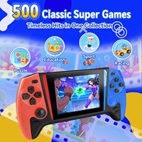 Nouvelle console de jeu portable Q21 nostalgique avec 500 jeux classiques intégrés, grand écran, appareil portable pour deux joueurs