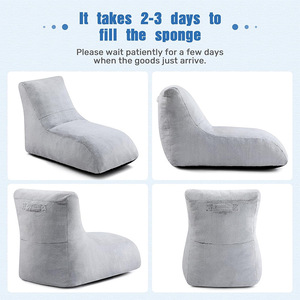 Custom Recliner Beanbag <b>Sofa</b> Extra Soft Fill For <b>Small</b> Apartments Bedrooms Balconies Tatami Mats - Product Image 2