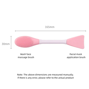 Brosse nettoyante visage 2-en-1 en silicone et applicateur de masque facial – Outil de spa - Product Image 6