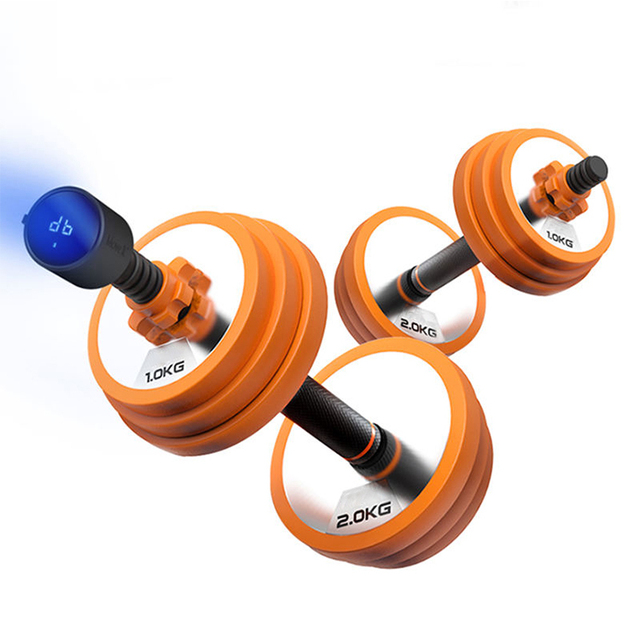 New Technology Smart Wireless Mobile App Tracking Weight Lifting Equipment Adjustable Dumbbell Set