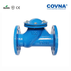 วาล์วตรวจสอบแบบแนวนอนเหล็กหล่อชนิดหน้าแปลนแบบสวิง วาล์วทางเดียวเพื่อป้องกันการไหลย้อนกลับในท่อส่งน้ำมันแรงดันต่ำ - Product Image 3