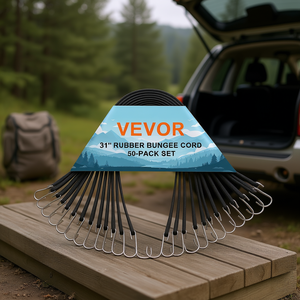 Cuerda Elástica Plana de Alta Resistencia DB, 19.8 mm, Material PP, Gancho en S, Paquete de 50 Unidades, Uso en Exteriores - Product Image 2