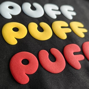 Tùy chỉnh Puff in sắt-on in dày Puff in <span class=keywords><strong>Flock</strong></span> 3D Puff HTV Vinyl Puff truyền nhiệt Vinyl cho t Áo sơ mi - Product Image 3