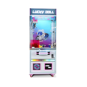 Grande machine à cadeaux pour enfants, à monnayeur et code QR, type grue à pinces pour boîtes mystères, snacks et peluches, avec joystick - Product Image 1