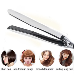 High Quality Platinum+ Flat Iron <strong>Curler</strong> 2-in-1 <strong>Hair</strong> Straightener Fast <strong>Heating</strong> Professional Salon Styler - Product Image 5
