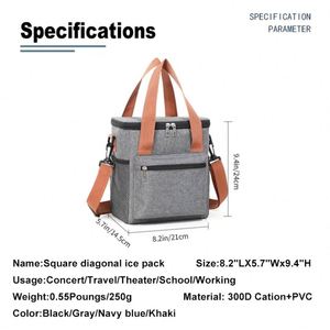 Bolsa Térmica para Almuerzo con Logotipo Personalizado, Reutilizable, Impermeable, de Oxford, para Entrega de Comida, Portátil, para Mujer - Product Image 4
